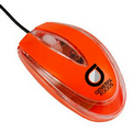 Orange Light Up Optical Mouse with Multicolor LED
